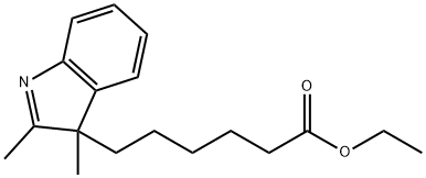 3H-Indole-3-hexanoic acid, 2,3-dimethyl-, ethyl ester Structure
