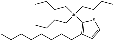 (3-辛基-2-噻吩)-三丁基锡, 208053-18-3, 结构式
