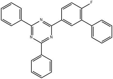 2-(6-Fluoro-[1,1'-biphenyl]-3-yl)-4,6-diphenyl-1,3,5-triazine Structure