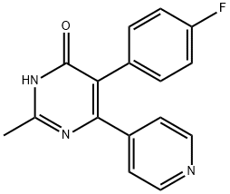 5-(4-fluorophenyl)-2-methyl-4-(4-pyridyl)-1H-pyrimidin-6-one|5-(4-氟苯基)-2-甲基-4-(4-吡啶基)-1H-嘧啶-6-酮