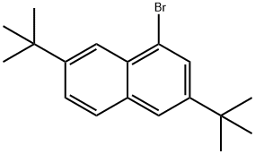 Naphthalene, 1-bromo-3,7-bis(1,1-dimethylethyl)- 化学構造式