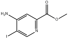 4-氨基-5-碘吡啶-2-甲酸甲酯 结构式