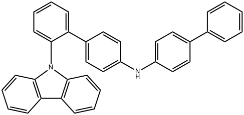 [1,1'-Biphenyl]-4-amine, N-[1,1'-biphenyl]-4-yl-2'-(9H-carbazol-9-yl)- Structure