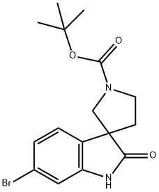 tert-butyl 6-bromo-2-oxospiro[indoline-3,3-pyrrolidine]-1-carboxylate(WX106483), 2089310-17-6, 结构式