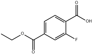 1,4-Benzenedicarboxylic acid, 2-fluoro-, 4-ethyl ester Structure