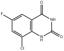 8-氯-6-氟-2,4-喹唑啉二醇, 2090295-70-6, 结构式