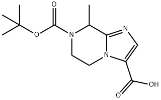 7-(Tert-Butoxycarbonyl)-8-Methyl-5,6,7,8-Tetrahydroimidazo[1,2-A]Pyrazine-3-Carboxylic Acid(WX141689) Struktur