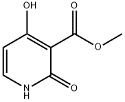 3-Pyridinecarboxylic acid, 1,2-dihydro-4-hydroxy-2-oxo-, methyl ester 化学構造式