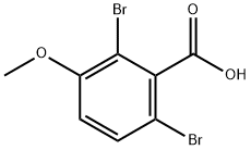 2,6-Dibromo-3-methoxybenzoic acid Structure
