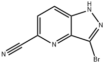 3-溴-1H-吡唑并[4,3-B]吡啶-5-甲腈, 2091782-13-5, 结构式