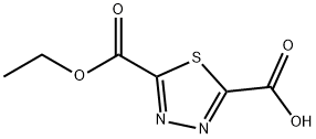 1,3,4-Thiadiazole-2,5-dicarboxylic acid, 2-ethyl ester Struktur