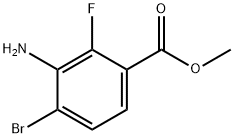 Benzoic acid, 3-amino-4-bromo-2-fluoro-, methyl ester Struktur