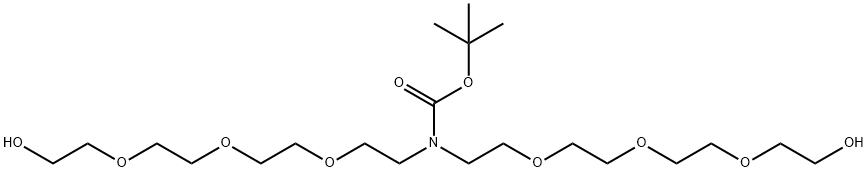 N-Boc-N-bis(PEG3-OH) Structure