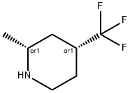 Piperidine, 2-methyl-4-(trifluoromethyl)-, (2R,4R)-rel- Structure