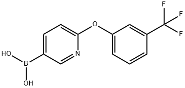 2-[3-(Trifluoromethyl)phenoxy]pyridine-5-boronic acid Structure