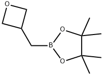 1,3,2-Dioxaborolane, 4,4,5,5-tetramethyl-2-(3-oxetanylmethyl)- 化学構造式