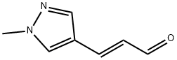 (E)-3-(1-methyl-1H-pyrazol-4-yl)acrylaldehyde(WX191463) 结构式