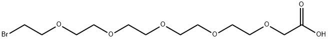 Br-PEG5-CH2COOH Struktur