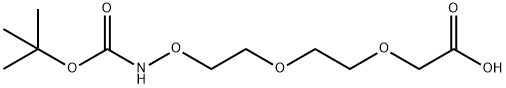 t-Boc-Aminooxy-PEG2-CH2CO2H,2098983-14-1,结构式
