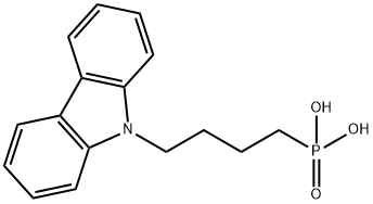 4-(9-咔唑基)-丁基膦酸盐 结构式