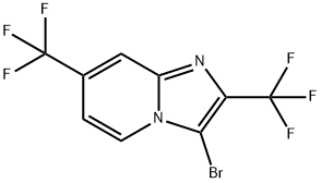 3-bromo-2,7-bis(trifluoromethyl)imidazo[1,2-a]pyridine(WXC07023) Structure