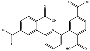 1,4-Benzenedicarboxylic acid, 2,2'-(2,6-pyridinediyl)bis- 化学構造式