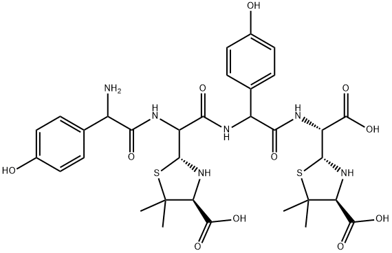 AMoxicillin DiMer (penicilloic acid forM) 化学構造式