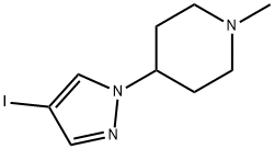 Piperidine, 4-(4-iodo-1H-pyrazol-1-yl)-1-methyl- Structure