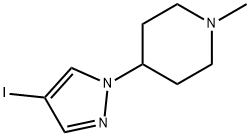 Piperidine, 4-(4-iodo-1H-pyrazol-1-yl)-1-methyl-|4-(4-碘-1-吡唑基)-1-甲基哌啶