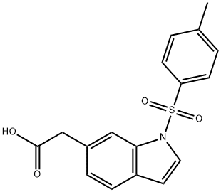 2-[1-(4-methylbenzenesulfonyl)-1H-indol-6-yl]aceti c acid,2108513-42-2,结构式