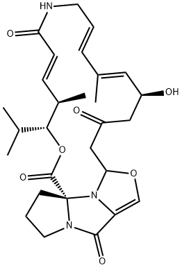 (27R)-26,27-ジヒドロバージニアマイシンM1 化学構造式