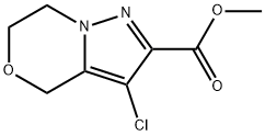 methyl
3-chloro-4H,6H,7H-pyrazolo[3,2-c][1,4]oxazine-2-c
arboxylate Structure