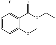Benzoic acid, 6-fluoro-2-methoxy-3-methyl-, ethyl ester 结构式