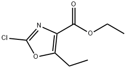 4-Oxazolecarboxylic acid, 2-chloro-5-ethyl-, ethyl ester Struktur