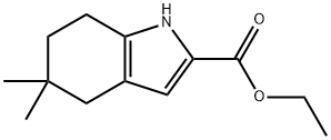 1H-Indole-2-carboxylic acid, 4,5,6,7-tetrahydro-5,5-dimethyl-, ethyl ester Structure