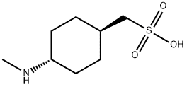 trans-4-(methylamino)cyclohexyl)methanesulfonic acid, 2124221-12-9, 结构式