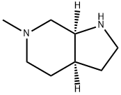 1H-Pyrrolo[2,3-c]pyridine, octahydro-6-methyl-, (3aS,7aS)- 化学構造式