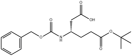 CBZ-β-HoGlu(OtBu)-OH Structure