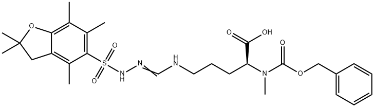 Z-N-Me-Arg(pbf)-OH 化学構造式
