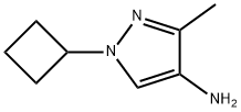 1H-Pyrazol-4-amine, 1-cyclobutyl-3-methyl- 化学構造式