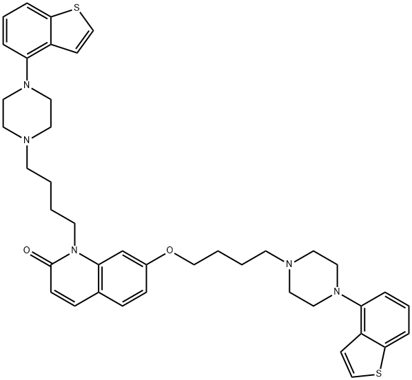 2(1H)-Quinolinone, 7-[4-(4-benzo[b]thien-4-yl-1-piperazinyl)butoxy]-1-[4-(4-benzo[b]thien-4-yl-1-piperazinyl)butyl]-|依匹哌唑杂质06