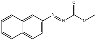 1-Diazenecarboxylic acid, 2-(2-naphthalenyl)-, methyl ester, (1E)- 结构式