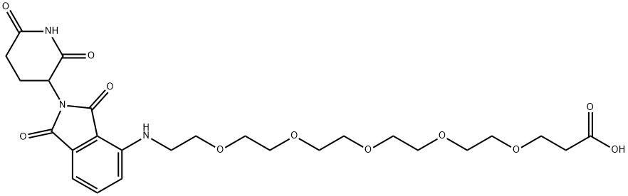 泊马度胺-五聚乙二醇-酸 结构式