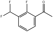 1-(3-(difluoromethyl)-2-fluorophenyl)ethan-1-one 化学構造式