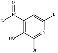 2,6-Dibromo-4-nitropyridin-3-ol Struktur