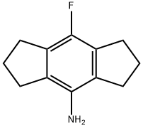 s-Indacen-4-amine, 8-fluoro-1,2,3,5,6,7-hexahydro- 化学構造式