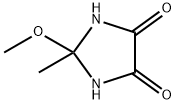 4,5-Imidazolidinedione, 2-methoxy-2-methyl- Struktur