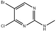 2-Pyrimidinamine, 5-bromo-4-chloro-N-methyl- 结构式