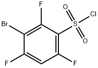 3-Bromo-2,4,6-trifluorobenzenesulfonyl chloride Structure