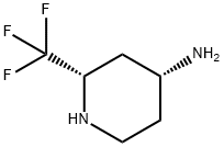 4-Piperidinamine, 2-(trifluoromethyl)-, (2S,4R)-,2165506-93-2,结构式